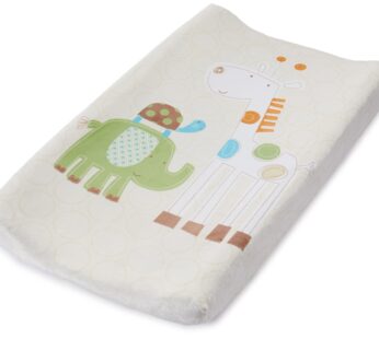 Summer Infant Ultra Plush Character Changing Pad Cover, Safari Stack