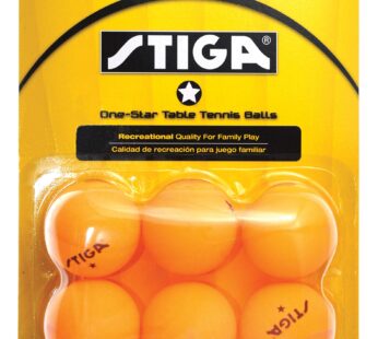 STIGA 1-Star Table Tennis Balls (6 Pack) Orange