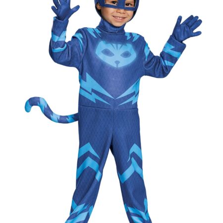 Disguise Catboy Deluxe Toddler PJ Masks Costume, Large/4-6 Blue - Image 2