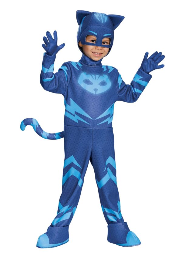 Catboy Deluxe Toddler PJ Masks Costume, Small/2T