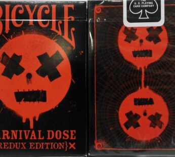 Bicycle Karnival RED Dose Deck Playing Cards -Redux Edition (Ltd Ed)