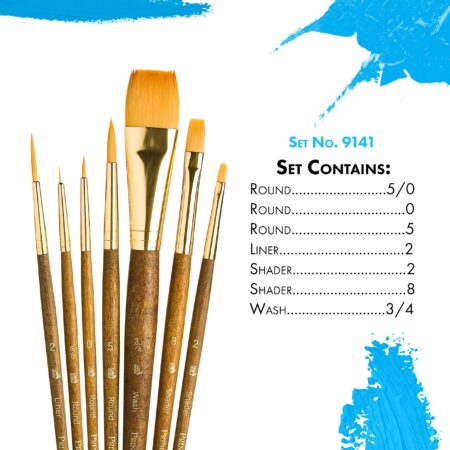 Princeton Art & Brush RealValue Paintbrush, Brown - Image 3