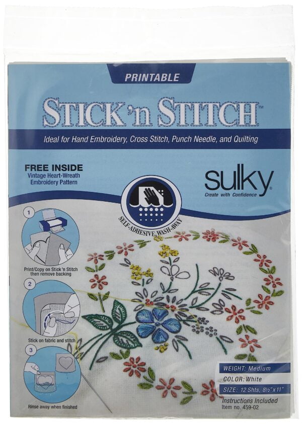 Sulky Stick N Stitch stabilizer
