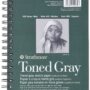 Strathmore 400 Series Sketch Pad, Toned Gray, 5.5x8.5 inch, 50 Sheets - Artist Sketchbook
