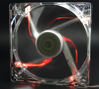 Autolizer CP-FAN-12025CR 120 mm Sleeve Bearing Silent Cooling Fan for Computer PC Cases, C