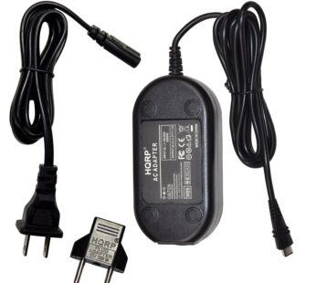 HQRP AC Adapter Compatible with Canon VIXIA HF-R800, HF-R82, HF-R80, LEGRIA HF R66, HF R67