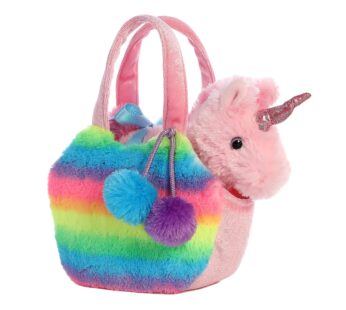 Aurora  Fashionable Fancy Pals  Rainbow Unicorn  Stuffed Animal – On-The-go Companions – S