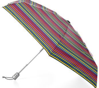 totes Automatic Open Close Water-Resistant Mini Travel Foldable Umbrella with Sun Protecti