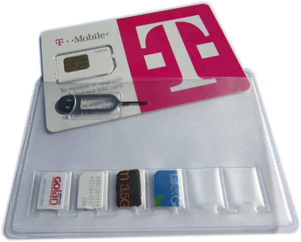 SIMCases  SIM Card Holder Storage Case For 6 NANO SIM CARDS - Including Iphone Tray Eject