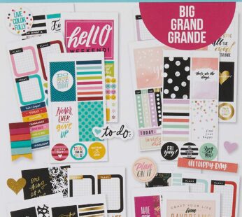 me & my BIG ideas Sticker Value Pack for Big Planner – The Happy Planner Scrapbooking Supp