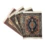 Set of 4 Dollhouse Rugs, Miniature Doll House Accessory, 10x7 Carpets, Rectangle, Kids Toy