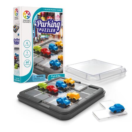 SmartGames Parking Puzzler Cognitive Skill-Building Travel Game with Portable Case featuri