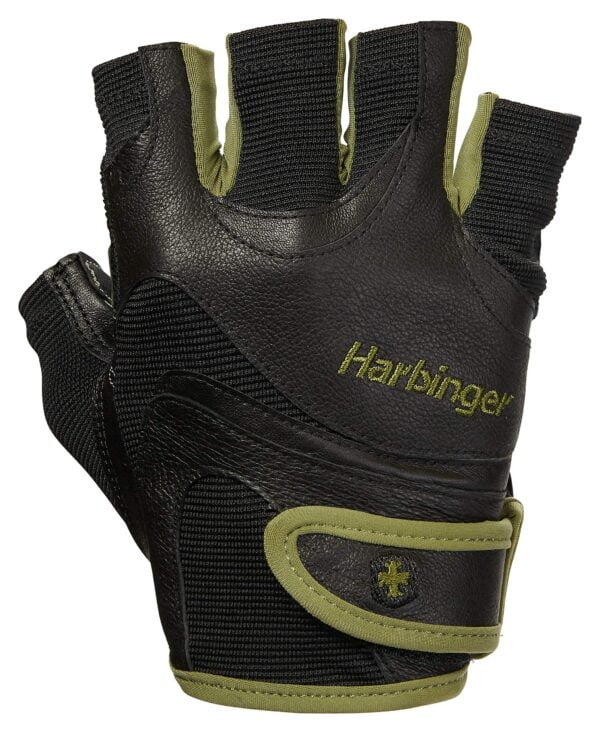 Harbinger FlexFit Non-Wristwrap Workout Weightlifting Gloves with Flexible Cushioned Leath