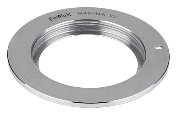 Fotodiox Chrome Lens Mount Adapter (Type 2) - Compatible with M42 (42mm x1 Thread Screw) L