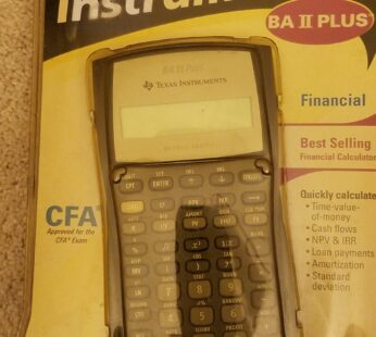 TEXAS TI-BA II PLUS – ADVANCED FINANCIAL CALC (TIBA2P) –