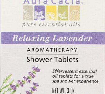 Shower Tablets Relaxing Lavender Aura Cacia 3 Pack Shower Tabs