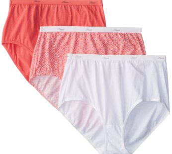 Hanes Women’s Panties Pack, Classic Cotton Brief Underwear (Retired Options, May Vary), As