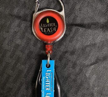 Premium Lighter Leash Retractable Keychain Clip (Red)