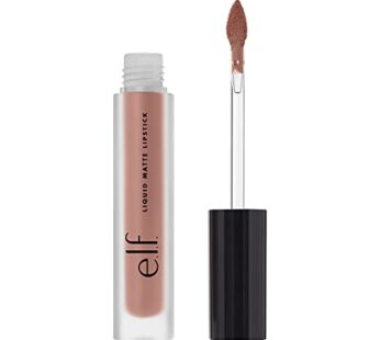 e.l.f. Cosmetics Liquid Matte Lipstick, Highly Pigmented, Quick Drying & Smudge Proof, Nou