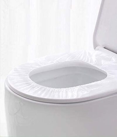 Disposable Toilet Seat Cover, 10 Counts Waterproof Elastic Travel Seat Covers for Public T - Image 7