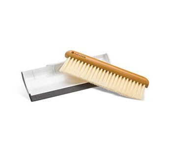 Full Circle Crumb Runner, Counter Sweep and Squeegee, Compact Brush for Sink & Kitchen Cou