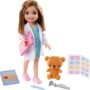 Barbie Doll & Playset with Brunette Chelsea Can Be Doctor Doll & Accessories Including Cli