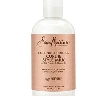 SheaMoisture Fair Trade Sulfate Free Coconut Hibiscus Curl & Style Milk with Silk Protein