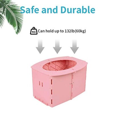 ymmsuuie Travel Potty for Kids, Reusable Portable Folding Potty for Toddler, Travel Foldab - Image 6