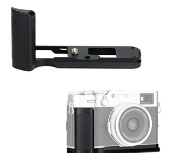 JJC Solid Metal Hand Grip Secure Handle Bracket for Fuji Fujifilm X100V X100F Camera (Not