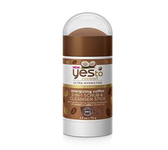 Yes To Coconut Coffee 2-In-1 Scrub & Cleanser Stick, Exfoliating & Cleansing Formula To Wa