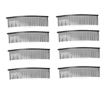 10 PCS 40 Teeth/15cm Long Hair Clip Combs Metal Wire Hair Combs Wire Twist Bridal Wedding