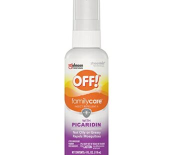 OFF! FamilyCare Insect & Mosquito Repellent Spritz, Bug Spray Made with Picaridin for Ever