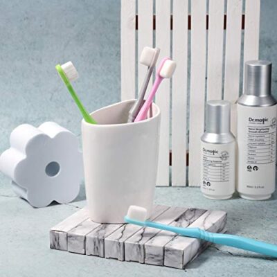 4 Pieces Soft Micro-Nano Manual Toothbrush Extra Soft Bristles Toothbrush with 20,000 Bris - Image 7