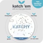 Katchy Original and Midnight Glue Board Refills (4 Pack) - Indoor Insect Trap Glue Board R - Image 3