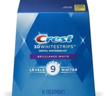 Crest 3D Whitestrips Brilliance White, 32 Strips = 16 Treatments (Each with 1 Upper/1 Lowe