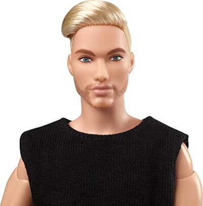 Barbie Signature Looks Ken Doll (Blonde with Facial Hair) Fully Posable Fashion Doll Weari - Image 3