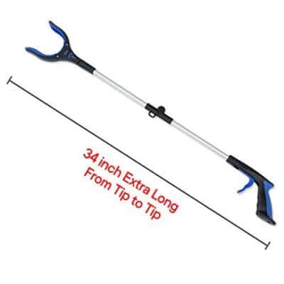 RMS 34 Inch Extra Long Reacher Grabber - Foldable Gripper and Reaching Tool with Rotating - Image 4