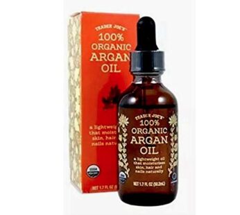 TRADER JOES 100% Organic ARGAN OIL 1.7 Oz – A Lightweight Oil That Moisturizes Skin, Hair