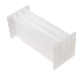 PH PandaHall 1 Pack 5pcs Silicone Loaf Soap Mold Dividers Plastic Partition Clapboard Rect