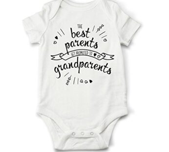 Pregnancy Announcement for Grandparents to be Gift | Promoted to Grandma baby bodysuit | B