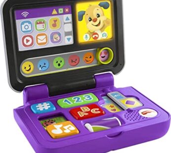 Fisher-Price Laugh & Learn Baby Toy Click & Learn Laptop Pretend Computer with Music and L