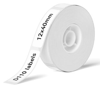 NIIMBOT Label Tape White 0.47″x 1.57″ for D11/D110/D101/H1S Label Maker 12 * 40mm-160 pcs