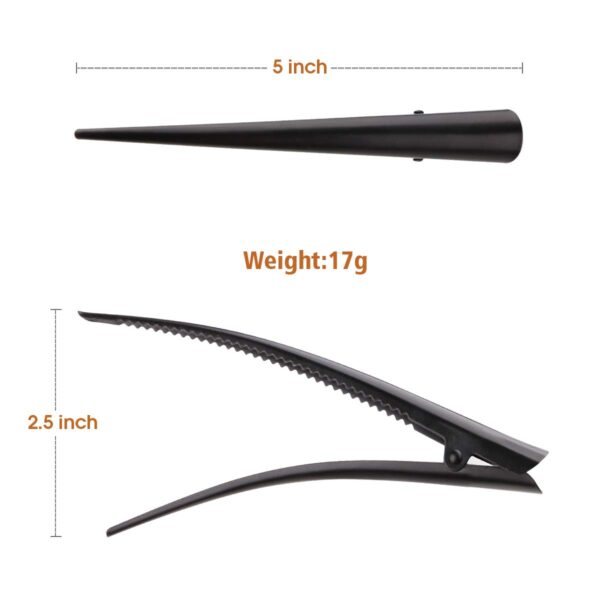 Large Long Alligator Hair Clips for Styling Salon Sectioning, GLAMFIELDS 5 inch Rust-Proof - Image 3