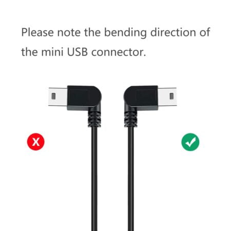 YQMAJIM Charging Power Cable for Dash Cam, (11.5 Ft) USB 2.0 to Mini USB Car Vehicle Power - Image 4