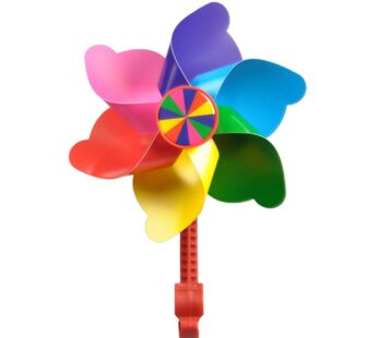 UUYYEO Children Bicycle Handlebar Pinwheel Colorful Bike Windmill Tricycle Windmill Bike D