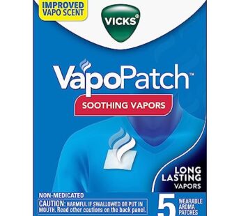 Vicks VapoPatch, Wearable Mess-Free Aroma Patch, Soothing & Comforting Non-Medicated Vicks