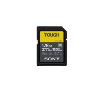 Sony TOUGH-M series SDXC UHS-II Card 128GB, V60, CL10, U3, Max R277MB/S, W150MB/S (SF-M128