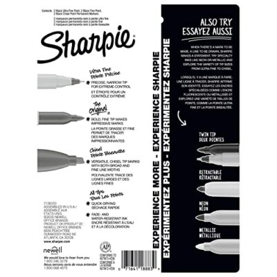 SHARPIE Permanent Markers Variety Pack, Featuring Fine, Ultra-Fine, and Chisel-Point Marke - Image 6