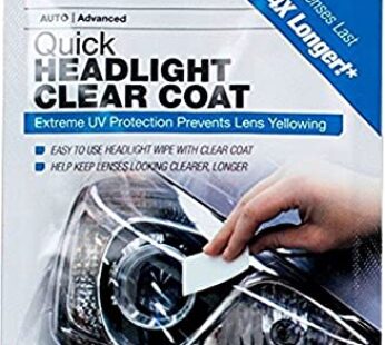 3M Quick Headlight Clear Coat, Cleans and Prevents Lens Yellowing, 39173, 1 Kit