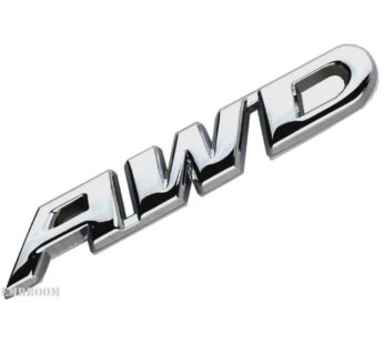 EmbRoom AWD Emblem, 3D Metal Tailgate Side Sticker Badge Replacement For 4×4 All Wheel Dri